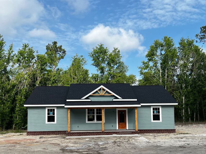 Brand New Site, Built Home : Live Oak : Suwannee County : Florida