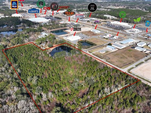 18 Acres Development Land For Sa : Kingsland : Camden County : Georgia