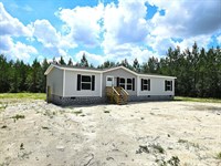 New Home on 3 Acres, 1000 Boots Ha : Hortense : Brantley County : Georgia