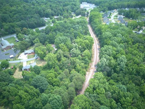 3 Wooded Acres with Utilities : Salisbury : Rowan County : North Carolina
